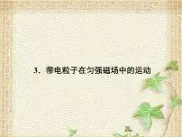 高中物理人教版 (2019)选择性必修 第二册3 带电粒子在匀强磁场中的运动课文内容课件ppt