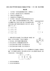 2021-2022学年四川省内江市威远中学高二（下）第二次月考物理试卷（含答案解析）