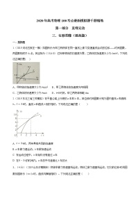 高考物理模拟题练习 专题1.3 位移图像（提高篇）（原卷版）