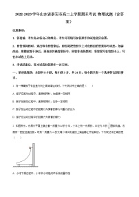 2022-2023学年山东省泰安市高二上学期期末考试 物理试题（含答案）