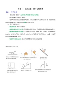 专题10受力分析 整体法隔离法-高三物理一轮复习重难点逐个突破