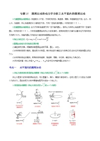 专题27圆周运动的动力学分析之水平面内的圆周运动-高三物理一轮复习重难点逐个突破