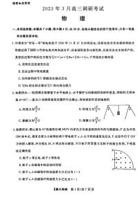 2023届湖南省名校联盟高三下学期3月调研考试 物理 PDF版