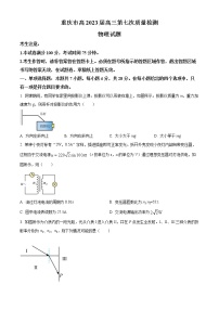 2023重庆市南开中学等校高三下学期第七次联考质量检测试题物理含答案