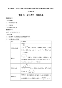 专题06　功与功率　功能关系-高三物理二轮复习（命题规律+知识荟萃+经典例题+精选习题）(江苏专用)