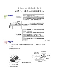 专题实验1  研究匀变速直线运动-备战2023年高考物理实验专题突破