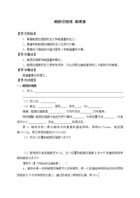 高中物理2 磁感应强度 磁通量导学案