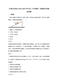 天津市红桥区2023届高三物理下学期一模考试试题（Word版附解析）