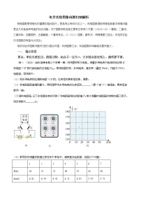 电学实验图象问题归纳解析--2023高考物理实验题技法（原卷版）