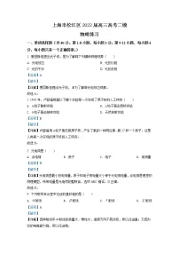 2022届上海市松江区高三高考二模物理试题(解析版)