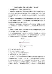 2023年湖南省岳阳市高考物理一模试卷（含答案解析）