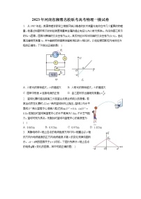 2023年河南省湘豫名校联考高考物理一模试卷（含答案解析）