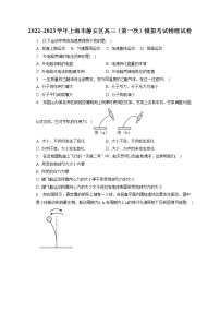 2022_2023学年上海市静安区高三（第一次）模拟考试物理试卷（含答案解析）