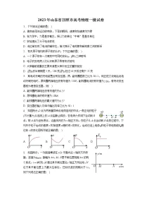 2023年山东省日照市高考物理一模试卷(含答案解析)