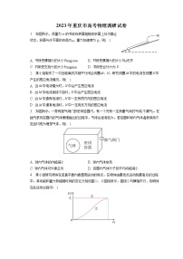 2023年重庆市高考物理调研试卷（含答案解析）