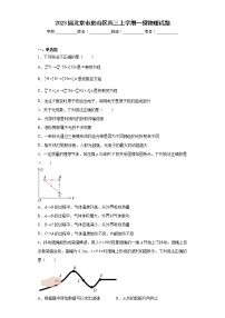 2023届北京市房山区高三上学期一模物理试题（含答案）