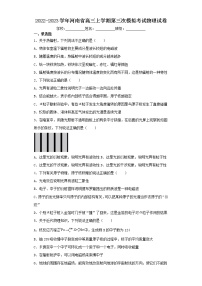 2022-2023学年河南省高三上学期第三次模拟考试物理试卷(含解析)