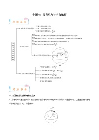 专题03 万有引力与宇宙航行-2022-2023学年高一物理下学期期中期末考点大串讲（人教版2019）