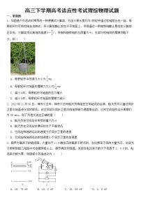 河南省2023年高三下学期高考适应性考试理综物理试题含答案