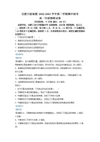 安徽省合肥市六校联盟2022-2023学年高一物理下学期期中联考试题（Word版附解析）