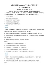 2022-2023学年安徽省合肥市六校联盟高一下学期期中联考物理试题