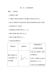 2023届高考物理二轮复习第17讲近代物理初步学案（浙江专用）