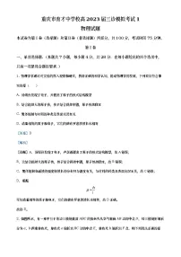 重庆市育才中学2023届高三物理下学期三诊模拟考试试题（Word版附解析）