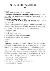 湖南省长沙市雅礼中学2023届高三物理下学期一模试题（Word版附解析）