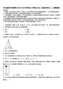 浙江省绍兴市诸暨市2022-2023学年高三下学期（线上）适应性考试（二）物理试题