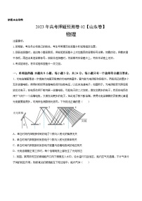 2023年高考押题预测卷02（山东卷）-物理（考试版）A4