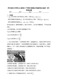河北省部分学校2023届高三下学期大数据应用调研联合测评(Ⅳ)物理试卷(含答案)