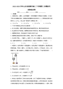 2022-2023学年山东省淄博市高三下学期第三次模拟考试物理试卷（含解析）