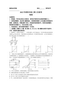 2023届湖南省邵阳市高三第三次联考（三模）物理试题