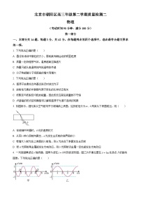 北京市朝阳区2023届高三下学期二模物理试题  Word版无答案