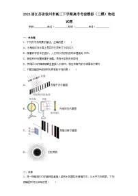 2023届江苏省徐州市高三下学期高考考前模拟（三模）物理试题（含解析）