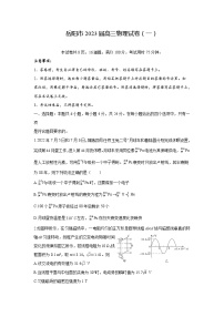 2023届湖南省岳阳市高三下学期信息卷（一）物理试卷（word版）