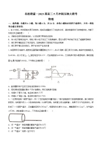 湖南省名校联盟2023届高三物理下学期5月冲刺压轴大联考试卷（Word版附解析）