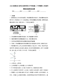 2023届黑龙江省哈尔滨市第九中学校高三下学期第三次高考模拟理综物理试题（含解析）