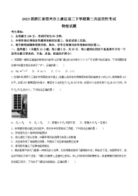 2023届浙江省绍兴市上虞区高三下学期第二次适应性考试（二模）物理试题及答案