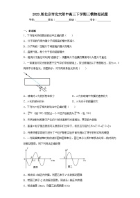 2023届北京市北大附中高三下学期三模物理试题（含解析）