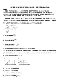 2023届山东省日照市五莲县高三下学期5月考试卷物理试题试卷
