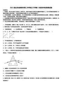 2023届山东省新泰市第二中学高三下学期3月初态考试物理试题