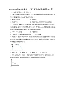 2022-2023学年山东省高一（下）联合考试物理试卷（5月）-普通用卷