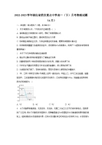 2022-2023学年湖北省武汉重点中学高一（下）月考物理试题（6月）