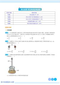 新高考物理二轮复习 库仑定律 常见电场及电场线(原卷版+解析版）
