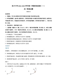 广东省深圳市育才中学2022-2023学年高一物理下学期阶段检测（一）（Word版附解析）