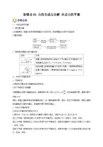 易错点04 力的合成与分解 共点力的平衡-备战2022年高考物理典型易错题辨析与精练（原卷版）