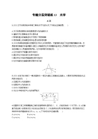 2023高考二轮复习专项练习(物理)专题分层突破练13　光学