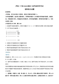 四川省泸州市泸县一中2023届高三物理下学期适应性考试试题(Word版附解析)