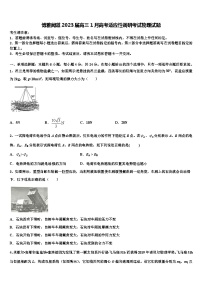 博雅闻道2023届高三1月高考适应性调研考试物理试题